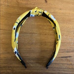 Yellow  and Navy Floral Headband
